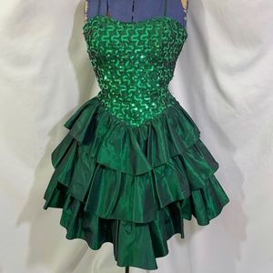 Vintage 90’s Green Sequined dress